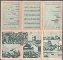 cca 1940 Unteroffiziere im Großdeutschen Heer, a német hadseregről szóló képes prospektus, harcjármű...