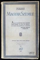 Magyar Szemle. Próbakötet. A magyar műveltség minden barátjának az 1931. év könyvnapján felajánlja a kiadó Magyar Szemle Társaság. Háromszáz lapon hatvan önálló tanulmány. Bp., 1931, Magyar Szemle Társaság. Kiadói sérült papírkötés, elengedett ragasztással.