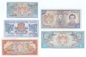 Bhután DN(1981-1985) 1N + DN(1990) 1N + 2006. 1N + DN(1985-1992) 5N + DN(2000) 10N T:UNC,AU Bhutan ND(1981-1985) 1 Ngultrum + ND(1990) 1 Ngultrum+ 2006. 1 Ngultrum + ND(1985-1992) 5 Ngultrum + ND(2000) 10 Ngultrum C:UNC,AU