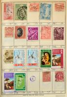 Angol gyarmatok 3 db A5-ös cserefüzet, benne kb 2.500-3.000 db bélyeg