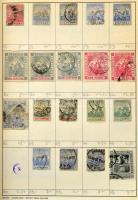 Angol gyarmatok 3 db A5-ös cserefüzet, benne kb 2.500-3.000 db bélyeg