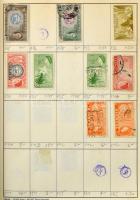 Angol gyarmatok 3 db A5-ös cserefüzet, benne kb 2.500-3.000 db bélyeg