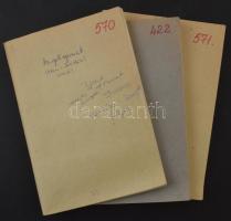 Angol gyarmatok 3 db A5-ös cserefüzet, benne kb 2.500-3.000 db bélyeg