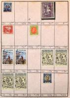 6 db A5-ös cserefüzet, benne kb 4-5.000 db vegyes külföldi bélyeg