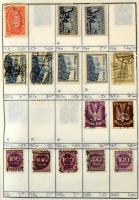 6 db A5-ös cserefüzet, benne kb 4-5.000 db vegyes külföldi bélyeg