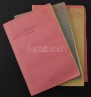 6 db A5-ös cserefüzet, benne kb 4-5.000 db vegyes külföldi bélyeg