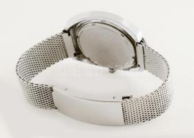 Mortima Mayerling 17 köves mechanikus karóra, fém szíjjal, működik, napkijelzéssel, d: 4 cm