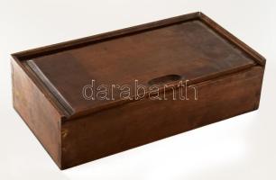 Fa tárolódoboz, 18x35x10 cm