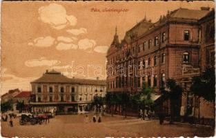 Pécs, Széchenyi tér, üzletek. Sch. kiadása (EK)