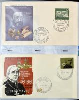 NSZK 1958-1970 kb 180 db FDC fotóalbumban (Mi EUR cca. 1.100.-)