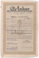 1929. "Az Anker Általános Biztosító-Részvény-Társaság Magyarországi igazgatósága" biztosítási kötvény 6000 amerikai Dollárról + 1940. "Az Anker Általános Biztosító Részvénytársaság Magyarországi igazgatósága" biztosítási kötvény 30.000 aranypengőről, benne függelékek T:VG,F