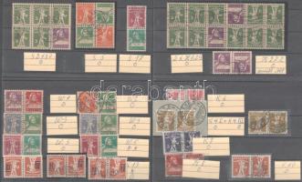 Svájc füzetösszefüggés gyűjtemény 12 db 4 soros stecklapon (Mi EUR 1.880.-) Ritka kínálat!!