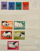 Kínai Népköztársaság összeállítás 10 lapos 4-esnél kisebb berakó 7 oldalán