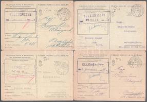14 db II. világháborús tábori postai levelezőlap Berettyóújfaluba küldve