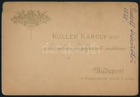 cca 1885 Habsburg-Lotaringiai Rudolf (1858-1889) osztrák-magyar trónörökös díszegyenruhás portréja (...