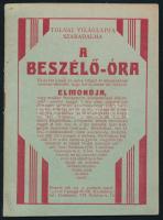 cca 1929 A beszélő-óra, Tolnai Világlapja szabadalma, benne világóra és Delka cipőreklám