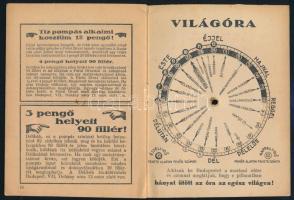 cca 1929 A beszélő-óra, Tolnai Világlapja szabadalma, benne világóra és Delka cipőreklám