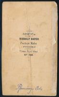 cca 1870 Reményi Ede (1828-1898) zeneszerző, hegedűművész portréja, vizitkártya Rudolf Bayer műtermé...