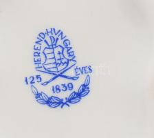 Herendi petrezselyemlevél mintás cigarettatartó, jelzett, hibátlan, 8x6 cm