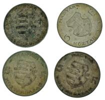 1947. 5Ft Ag "Kossuth" (4x) T:XF-F patina Adamo F8.1