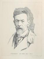 Badacsonyi Sándor (1949-2016): Zsigmondy Richárd portréja. Rézkarc, papír, utólagos (?) jelzéssel, 39×29 cm