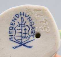 Herendi őz. Jelzett, kézzel festett, hibátlan, m: 6,5 cm