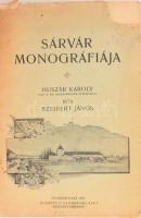 Szeibert János: Sárvár monográfiája. Huszár Károly volt magyar királyi miniszterelnök, Sárvár nemzetgyűlési képviselője bevezetésével. Szabó László festőművész rajzaival. Szombathely, 1926, Dunántúli Nyomdavállalat Rt., 86+2 p.+2 t. + 2 (térképek) t. Kiadói papírkötés, a borító elvált a könyvtesttől és könyvtest szétvált, sérült borítóval, az első 5 lap felső sarka javított. Ritka!