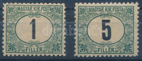 1903 Zöldportó (I.) 1f és 5f 11 1/2 fogazással (14.000)
