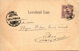 1900 Modor-Harmónia, Modern-Harmonie, Modra; Erzsébet és Gyöngyike villa, Turista út. Levius P. S. k...