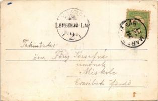 1906 Martonvásár, Dreher kastély a római katolikus templommal (fa)