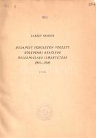 Garády Sándor: Budapest területén végzett középkori ásatások összefoglaló ismertetése 1931-1941. II....