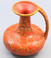 Majoros János: Hálós váza. Jelzett, ragasztott, m: 18 cm