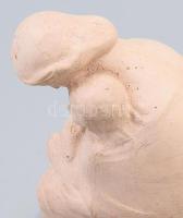 Anya gyermekével. Festett gipsz, m: 16,5 cm