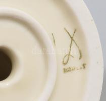 Drasche Sopron Civitas Fidelissima porcelán szobor, jelzett, tetején kis lepattanással, m: 10,5 cm