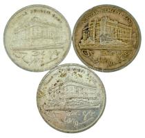 1992. 200Ft Ag "MNB" (3x) T:AU-VF patina
Adamo F13