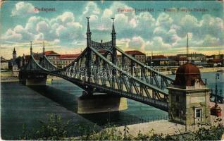 Budapest, Ferenc József híd, Vásárcsarnok, Fővámpalota (kopott sarkak / worn corners)