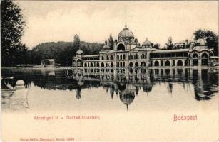 Budapest XIV. Városliget, tó. Stengel &amp; Co. (Dresden und Berlin) 4662. (EK)