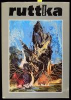 Ruttka Ferenc. Kibédi Ervin verseivel. Ruttka Ferenc (1926-2019) festőművész, díszlettervező által dedikált példány (rajzos dedikációval). Bp., 1992, Pátria. Egészoldalas, színes reprodukciókkal illusztrálva. Kiadói papírkötés, jó állapotban, kissé sérült, kopottas kiadói papír védőborítóban. + 1998 Ruttka Ferenc kiállítási meghívó, Békés Attila író-zeneművész aláírásával