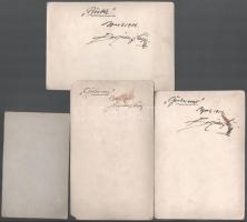 1904 Beszédes János László / Beszédes László (1874-1922) szobrász műveiről készült 4 db keményhátú f...