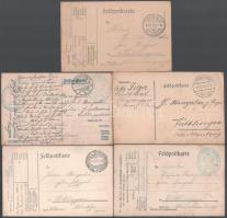 Kb. 100 db német tábori posta küldemény az 1. világháborúból