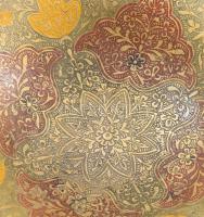 3 darab réz és bronz kínáló, horpadással, d: 28 cm alatt