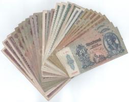 Vegyes 28db-os pengő bankjegy tétel T:F,VG