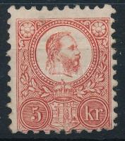 1874 Réznyomat 5kr (27.500) (kis elvékonyodás / thin paper)