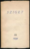 Kerényi Károly: Sziget. DEDIKÁLT Jankovich Ferencnek. Pápa, 1939, Főiskolai Nyomda. Kiadói papírkötés, papír védőborítóval, kopottas állapotban