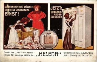 Helena Spezialschrank für Schmutzwäsche / osztrák szekrény reklámap / German cabinet advertisement (fl)