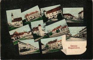 Magyaróvár, Mosonmagyaróvár; mozaiklap vasútállomással. G.M.P. 618. (fl)