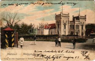 1905 Medgyes, Mediasch, Medias; Turnhalle / Tornacsarnok. Fritz Guggenberger kiadása / gym hall (fa)