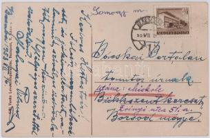 1953 Zákány, Plébánia lak. Vasúti levelezőlapárusítás 4381. (EK)