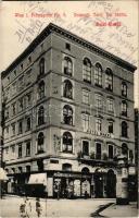 1909 Wien, Vienna, Bécs; Hotel Wandl, Zum Magnet, Petersplatz No. 9. / hotel, advertisement, shop (EK)