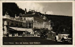 1931 Wien, Vienna, Bécs; XIX. Schloss-Hotel Cobenzl, Hans Hübner. P. Ledermann / castle hotel, automobiles (EK)